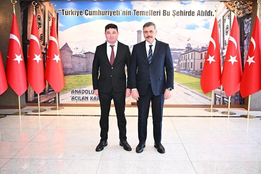 Erzurum Valisi Çiftçi, Azerbaycan Başkonsolosu Zamin Aliyev’i Ağırladı