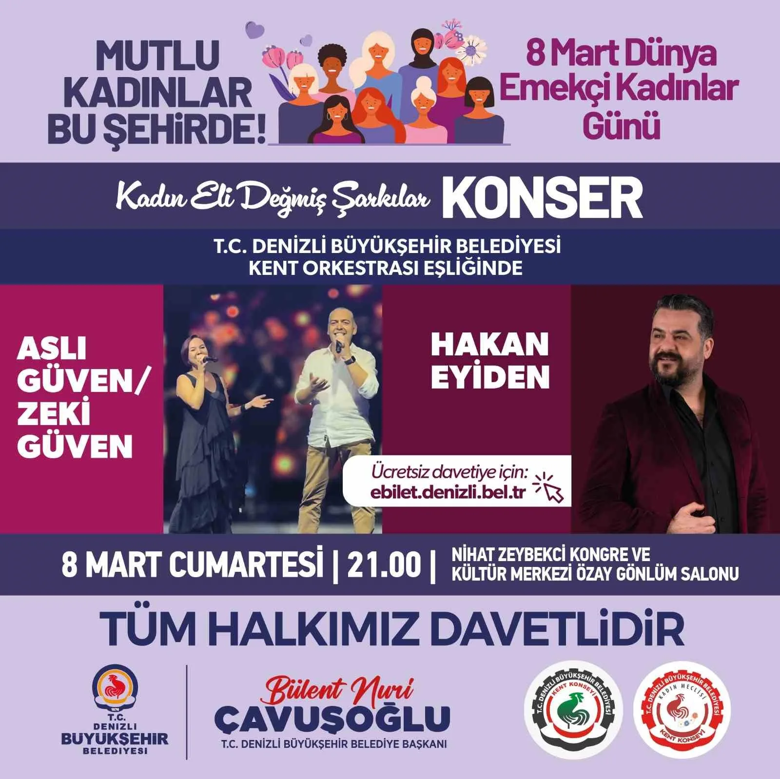 DENİZLİ’DE KADINLARA ÖZEL 8 MART ETKİNLİKLERİ BAŞLIYOR