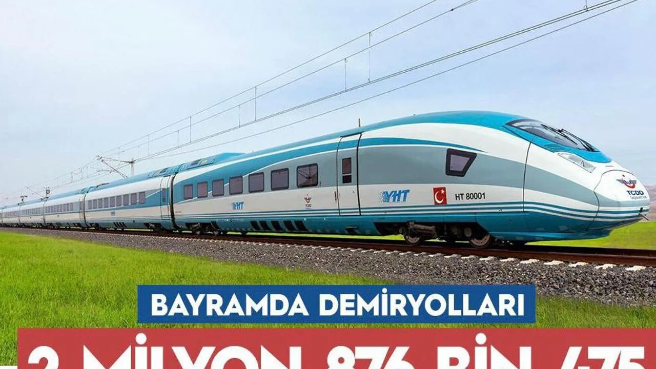 Bayramda demiryollarında yoğunluk: 2,8 Milyon yolcu taşındı