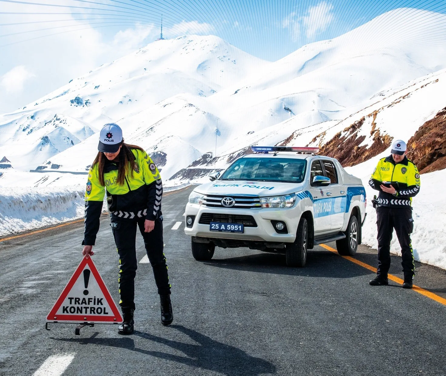 Erzurum’da kent merkezinde bir ayda 95 kaza