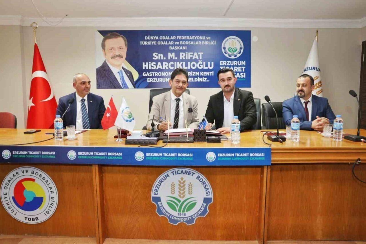 Erzurum ve Ağrı ticaret borsaları arasında “Kardeş Borsa Protokolü” imzalandı