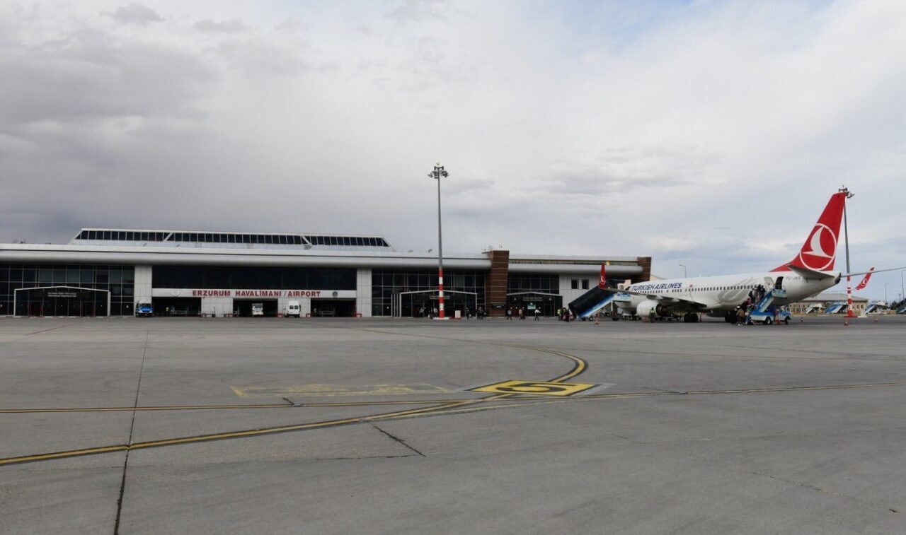 Erzurum’da bir ayda 694 uçuş gerçekleşti