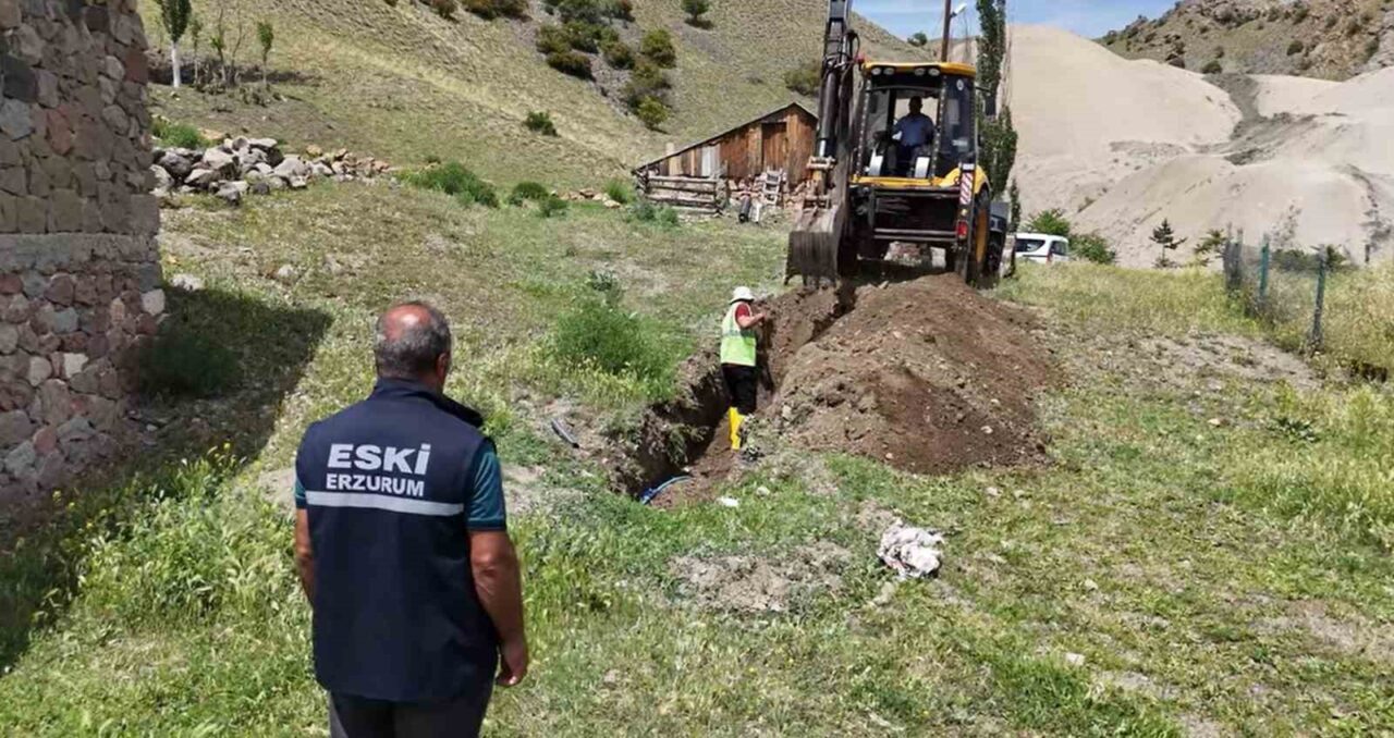 Şenkaya’ya altyapı desteği