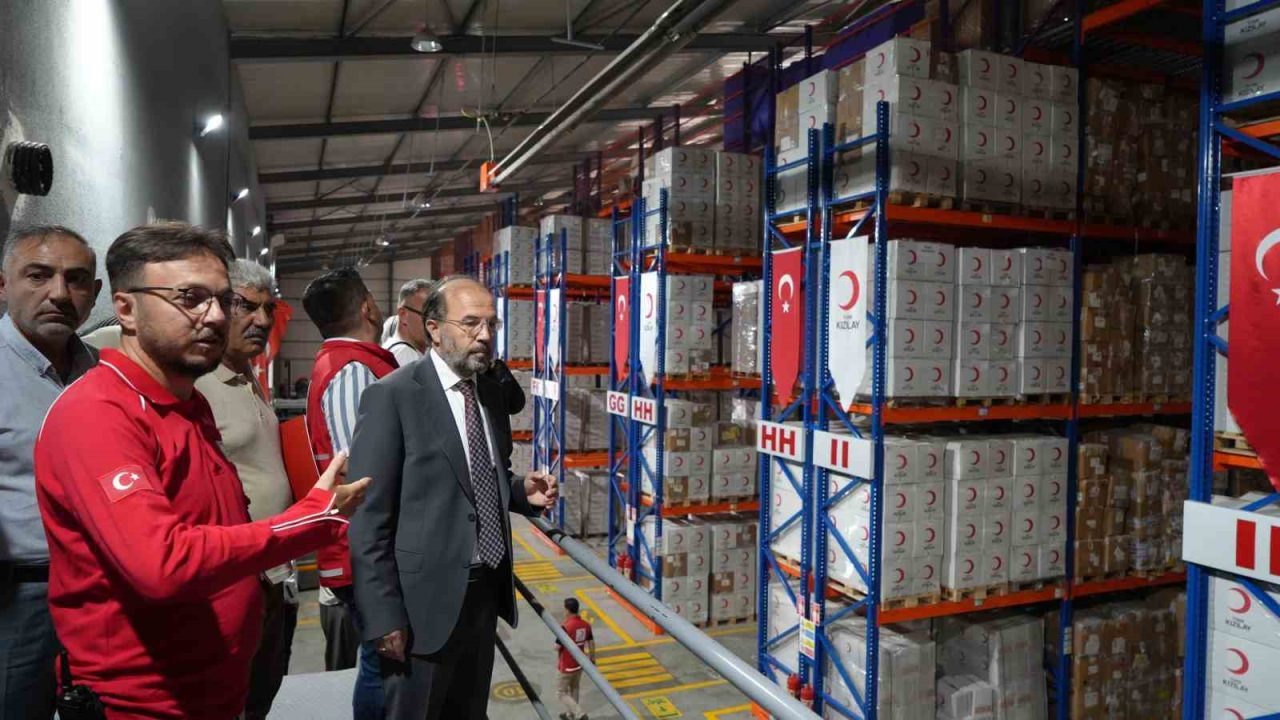 Binlerce ton gıda Gazze için hazır edildi