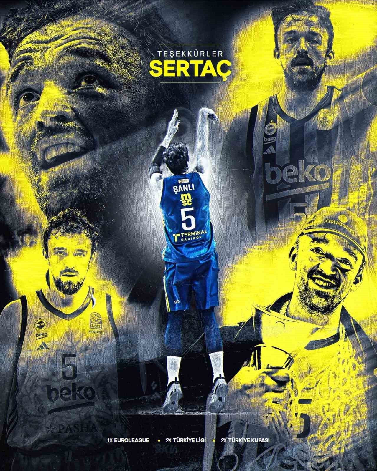 Fenerbahçe Beko, Sertaç Şanlı’ya veda etti