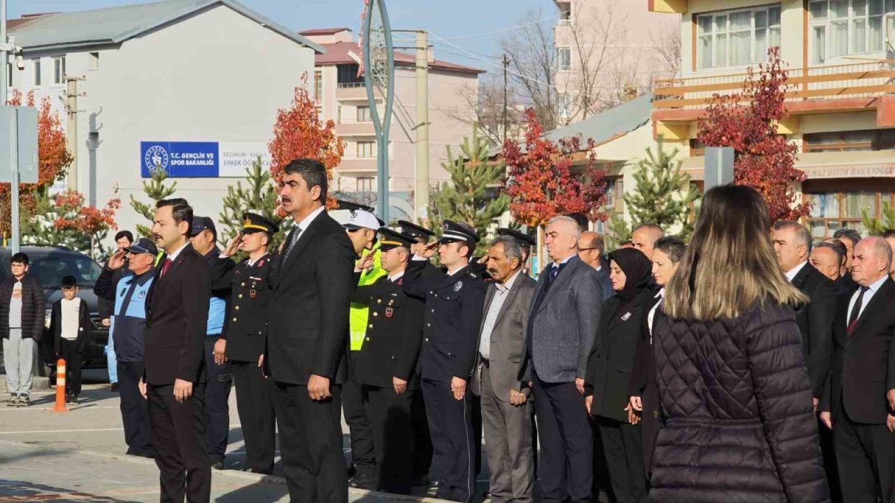 Aşkale’de 10 Kasım’da Atatürk, saygı ve özlemle anıldı