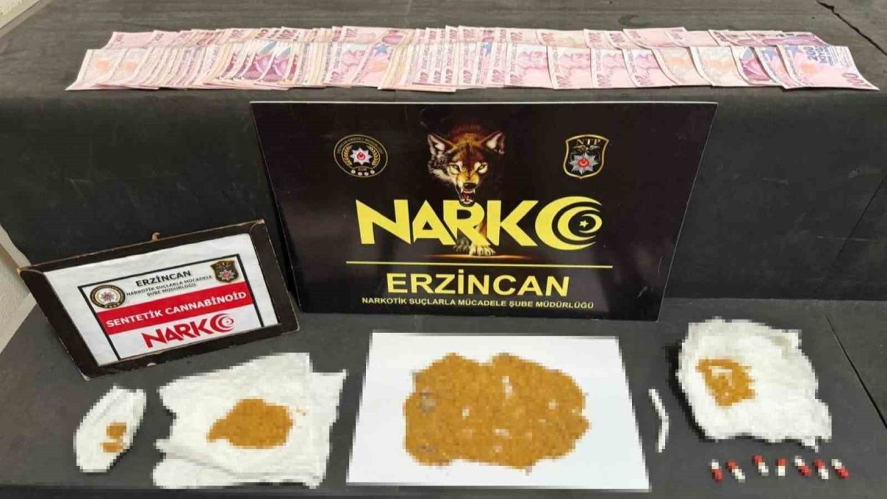 Erzincan’da uyuşturucu operasyonu