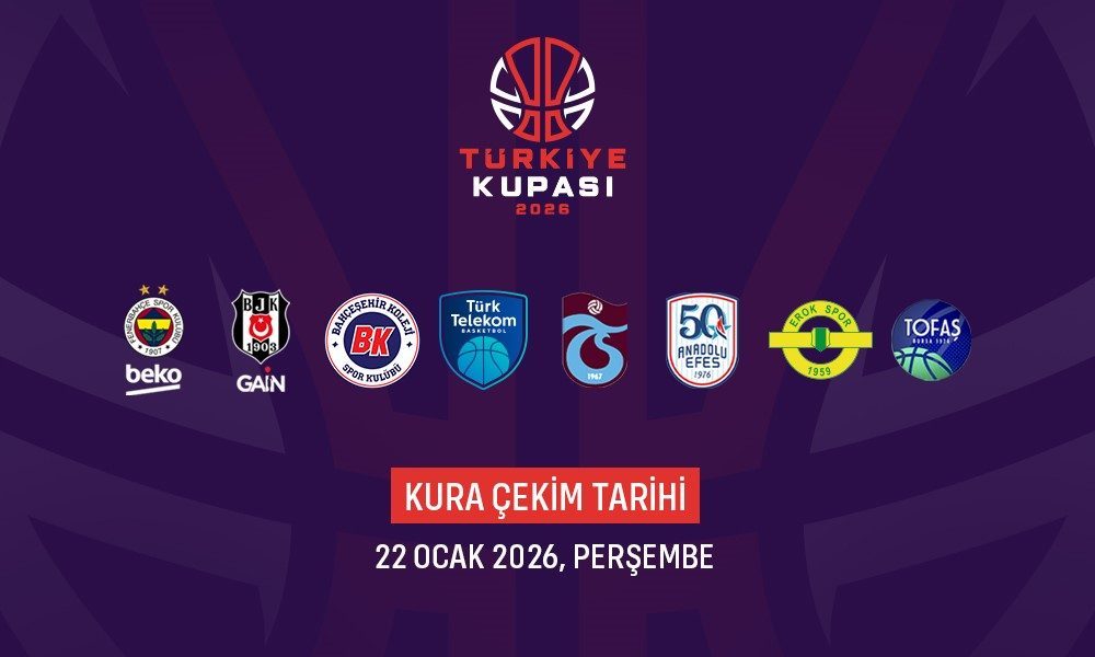 Basketbolda Türkiye Kupası’nda mücadele edecek takımlar belli oldu