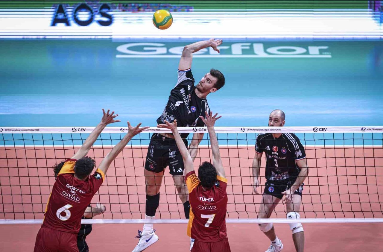 CEV Şampiyonlar Ligi: Halkbank: 3 – Galatasaray: 2